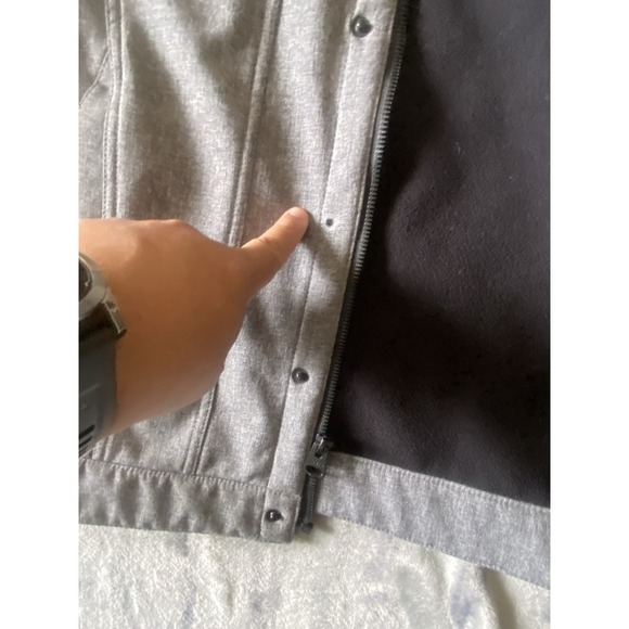 Levi's Classic Soft Shell Trucker Jacket Men's Medium Gray Hooded Casual - Picture 4 of 8